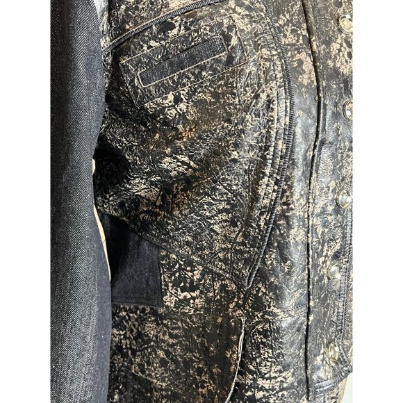 H & D Classic Leather Collection Women’s Large Motorcycle Jacket - Picture 8 of 16